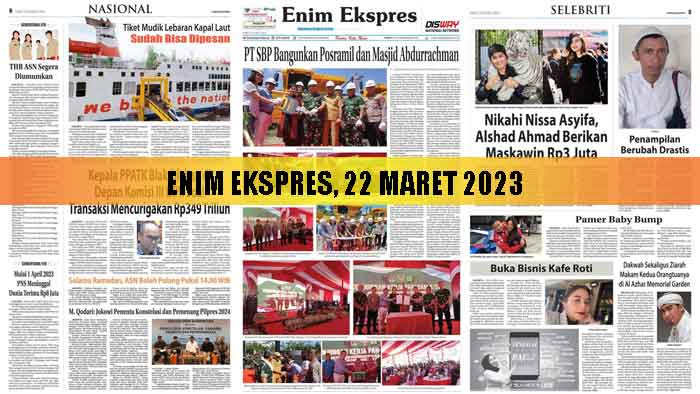 Baca Enim Ekspres Edisi 22 Maret 2023