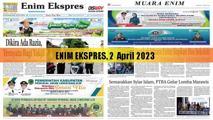 Baca Enim Ekspres Edisi 02 April 2023