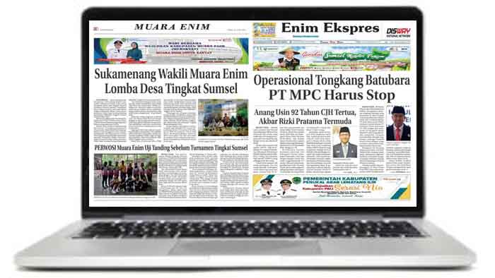 Koran Hybrid Pertama di Indonesia Baca Enim Ekspres Edisi 05 Juli 2023