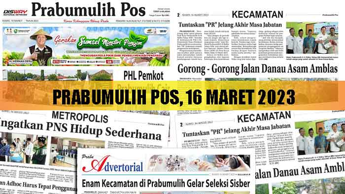 Baca Prabumulih Pos Edisi 16 Maret 2023
