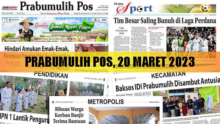 Baca Prabumulih Pos Edisi 20 Maret 2023