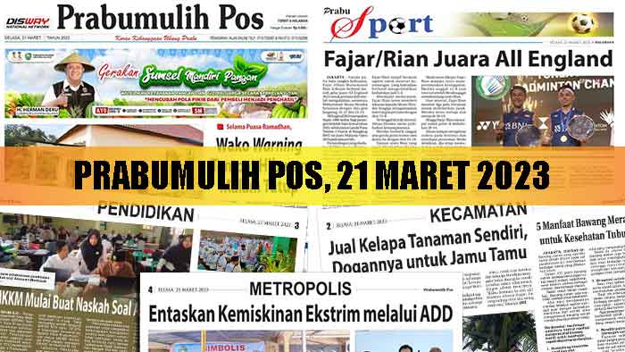 Baca Prabumulih Pos Edisi 21 Maret 2023