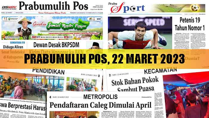 Baca Prabumulih Pos Edisi 22 Maret 2023
