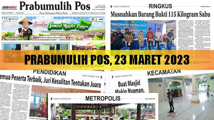 Baca Prabumulih Pos Edisi 23 Maret 2023