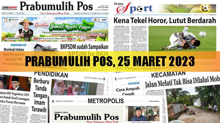 Baca Prabumulih Pos Edisi 25 Maret 2023