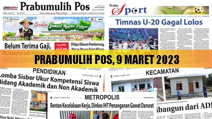 Baca Prabumulih Pos Edisi 09 Maret 2023
