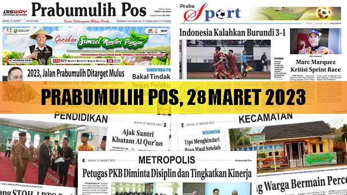 Baca Prabumulih Pos Edisi 28 Maret 2023