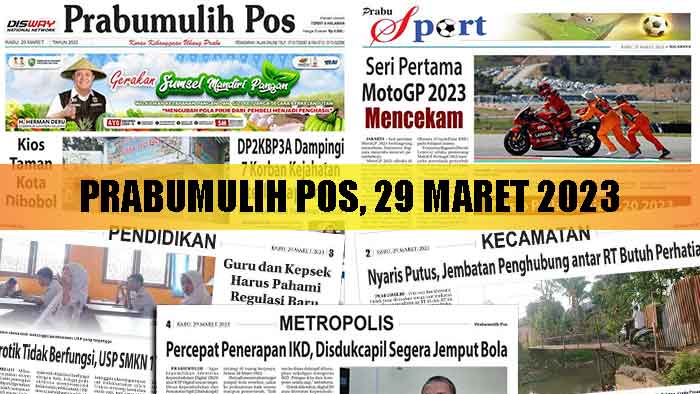 Baca Prabumulih Pos Edisi 29 Maret 2023