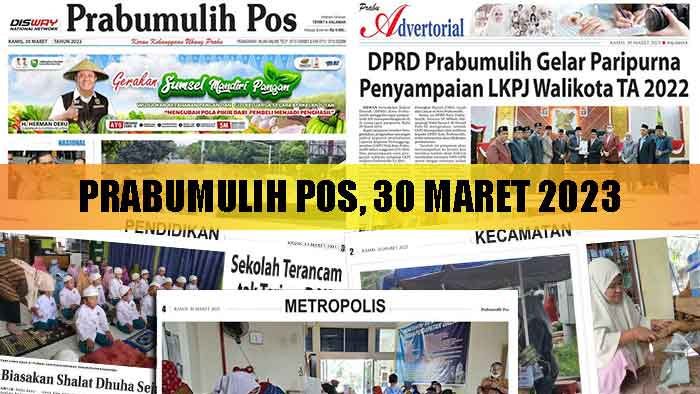 Baca Prabumulih Pos Edisi 30 Maret 2023