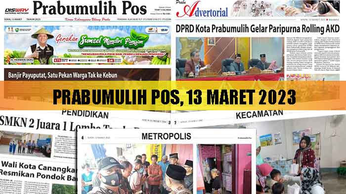 Baca Prabumulih Pos Edisi 13 Maret 2023