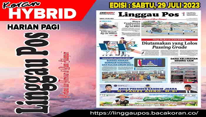 Koran Linggau Pos Edisi Jum’at 29 September 2023