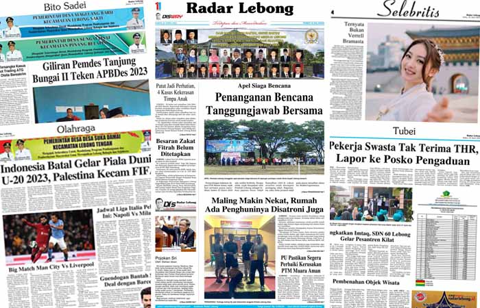 Baca Radar Lebong Edisi Sabtu 01 April 2023