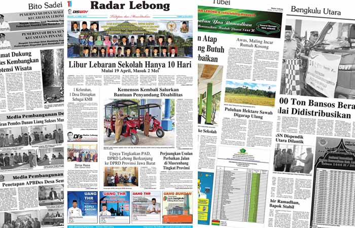 Baca Radar Lebong Edisi Selasa 11 April 2023