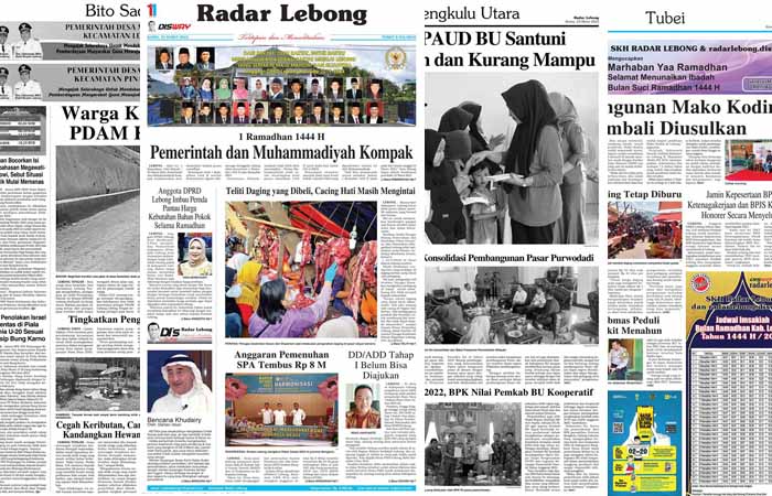 Baca Radar Lebong, Edisi Kamis 23 Maret 2023