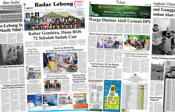 Baca Radar Lebong Edisi Kamis 06 April 2023