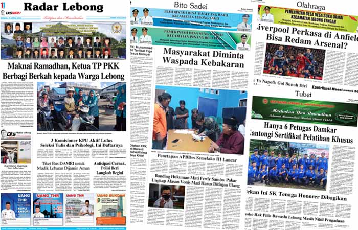 Baca Radar Lebong Edisi Minggu 09 April 2023