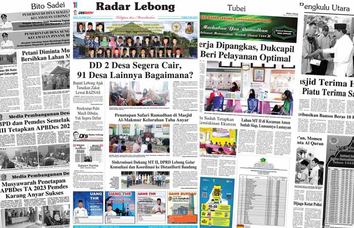 Baca Radar Lebong Edisi Senin 10 April 2023