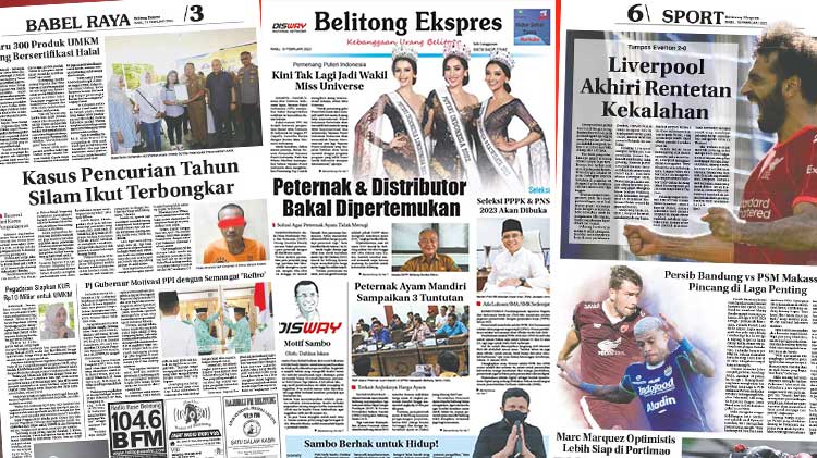 Baca Belitong Ekspres Edisi 15 Februari 2023