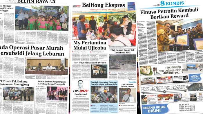 Baca Belitong Ekspres Edisi 23 Februari 2023