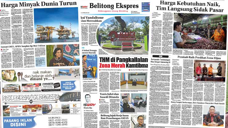 Baca  Belitong Ekspres Edisi 24 Februari 2023