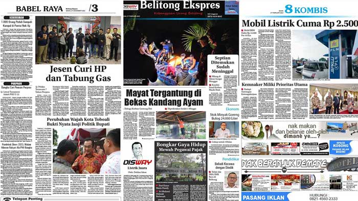 Baca Belitong Ekspres Edisi 27 Februari 2023