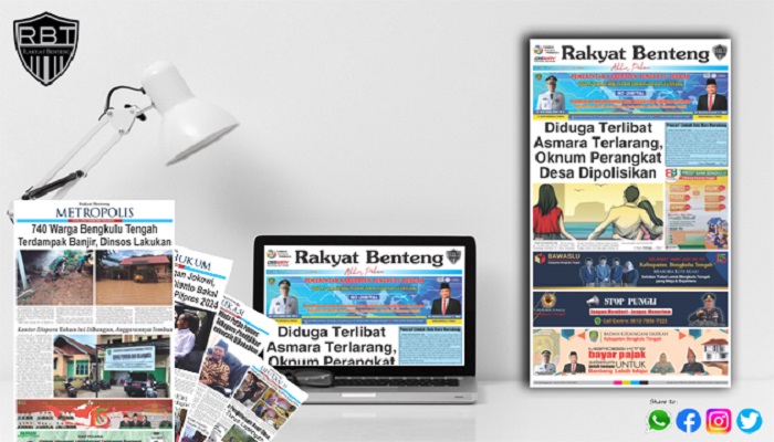 Koran Hybrid Pertama di Indonesia Baca Rakyat Benteng Edisi Sabtu 08 Juli 2023