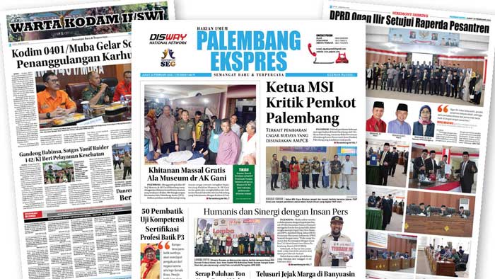 Baca Palembang Ekspres Edisi Jumat, 24 Februari 2023