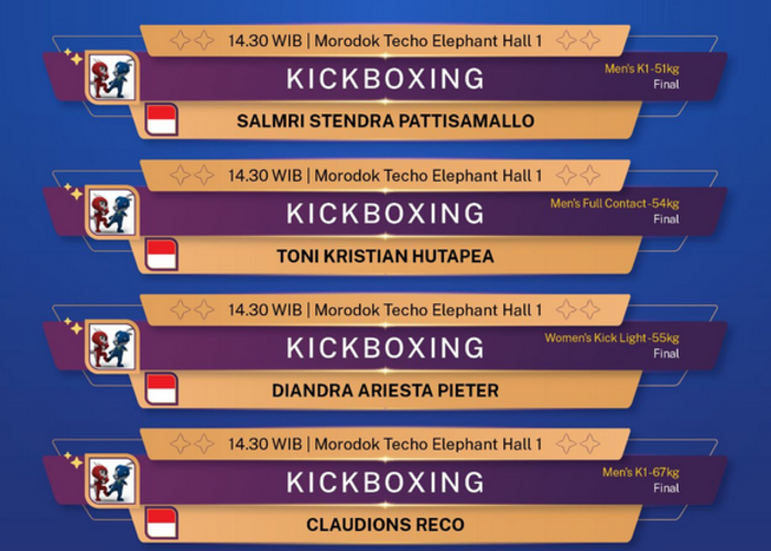 PARTAI FINAL! ini Jadwal Pertandingan Terakhir SEA Games 2023 di Kamboja