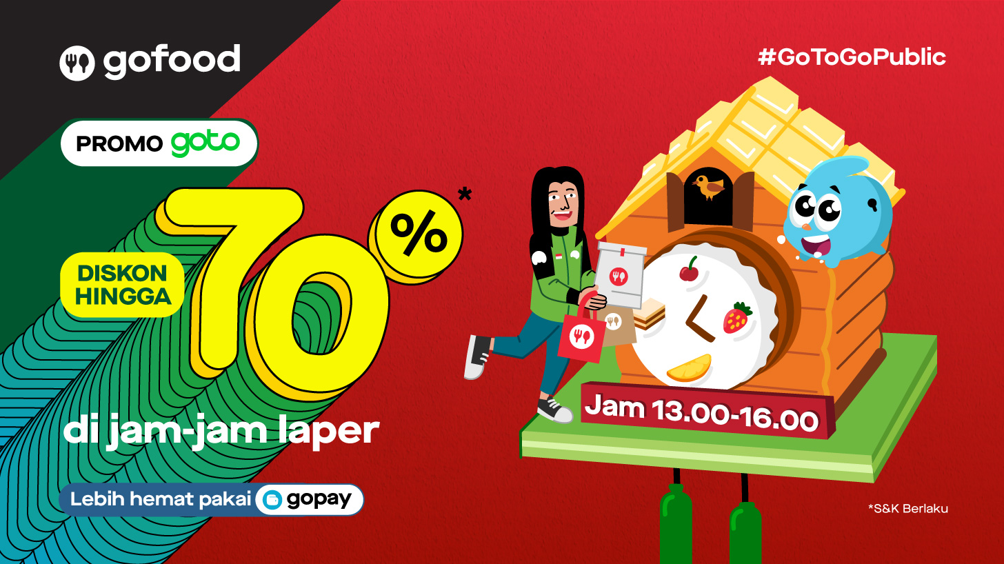 Bingung Mau Beli Makan Malam ? PROMO Go-Food Diskon 70% Bisa Makan Sepuasnya