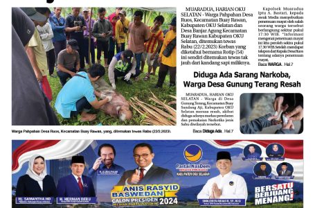 BACA HARIAN OKU SELATAN EDISI 24 Februari 2023