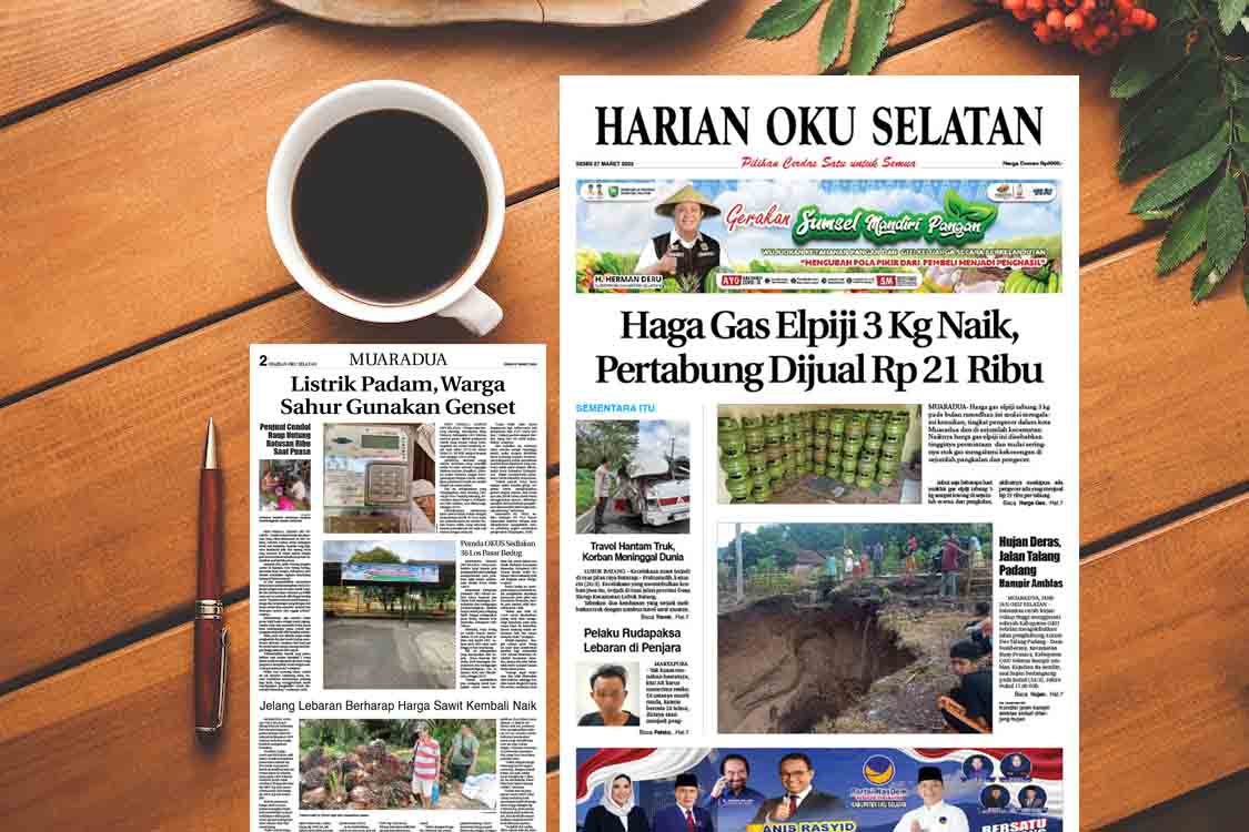 BACA HARIAN OKU SELATAN EDISI 27 MARET 2023