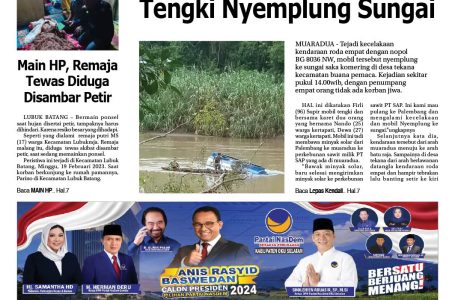 BACA HARIAN OKU SELATAN EDISI 22 Februari 2023