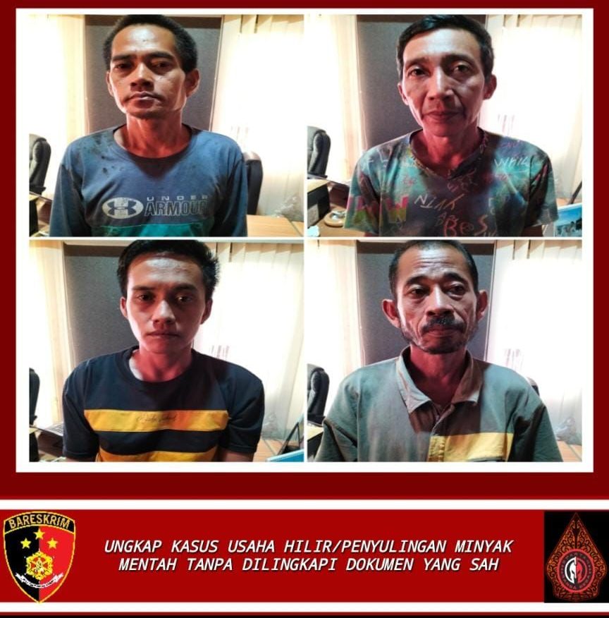 Tangkap 4 Pekerja Penyulingan Minyak Ilegal, Bosnya Masih Diburu