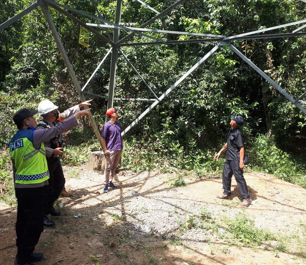 Tiga Tower Sutet Milik PLTU Banjarsari Terancam Ambruk, Besinya Dipreteli Maling