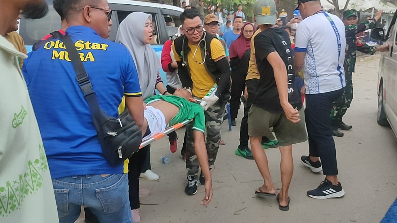 Perempat Final Sepak Bola Porprov Bikin Spot Jantung