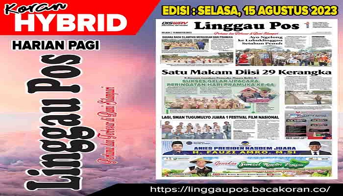 Koran Linggau Pos Edisi, Selasa 12 September 2023