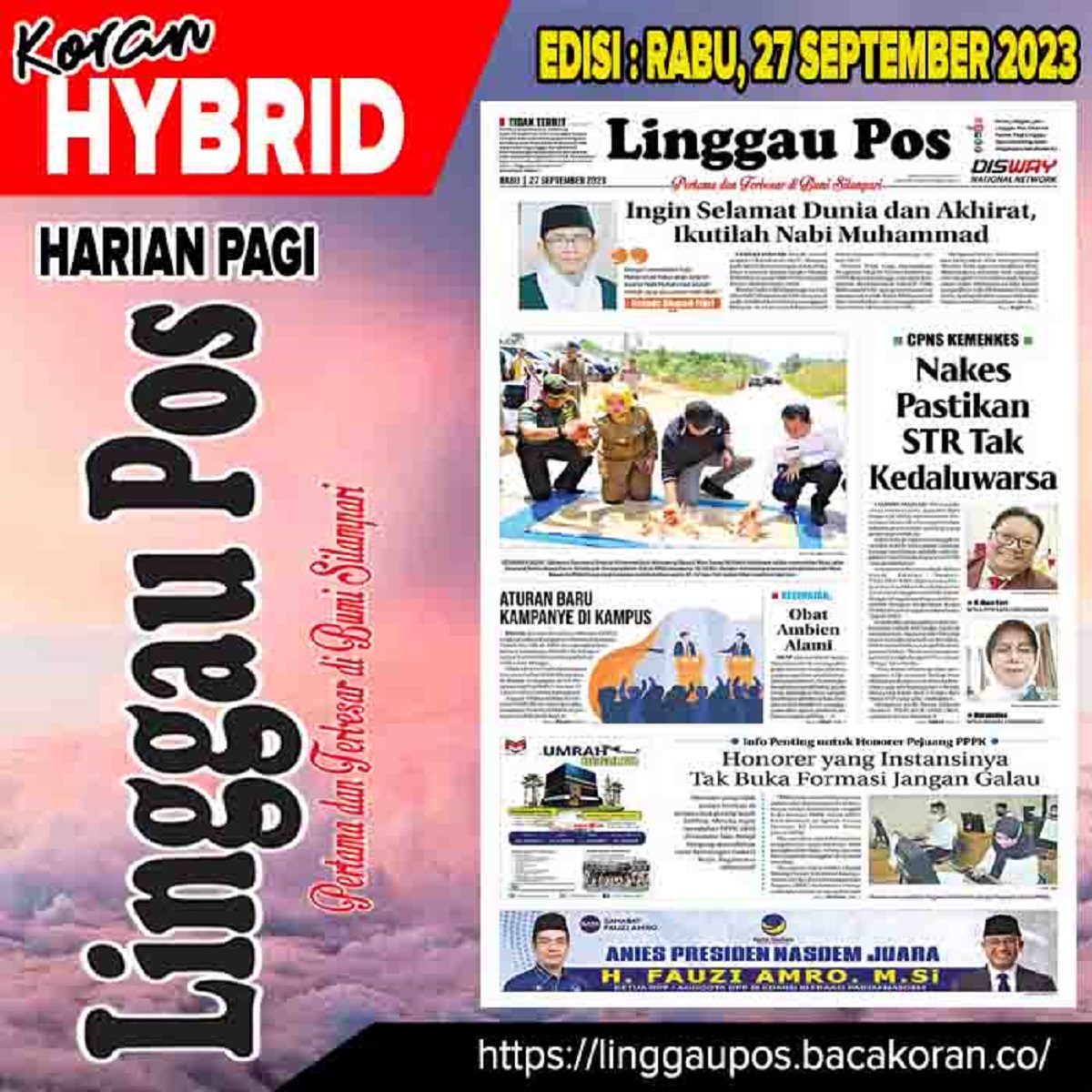 Koran Linggau Pos Edisi Rabu 27 September 2023