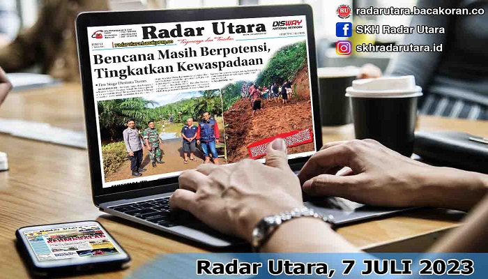 Koran Radar Utara Edisi, Selasa 08 Agustus 2023
