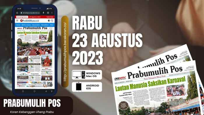 Koran Prabumulih Pos Edisi, Rabu 23 Agustus 2023
