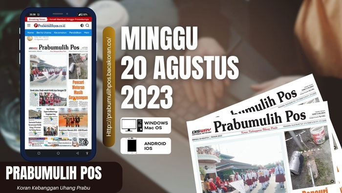 Koran Prabumulih Pos Edisi, Minggu 20 Agustus 2023