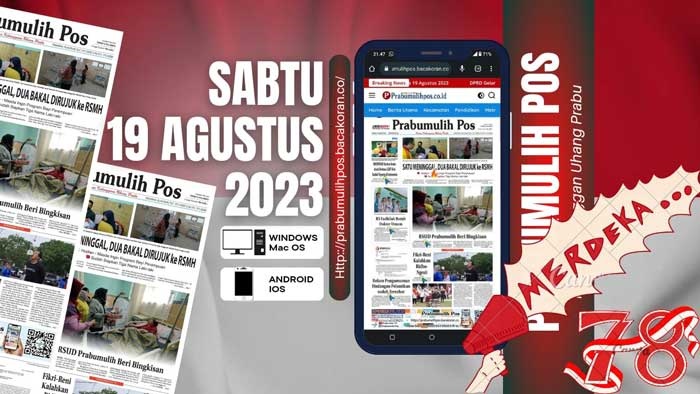 Koran Prabumulih Pos Edisi, Sabtu 19 Agustus 2023