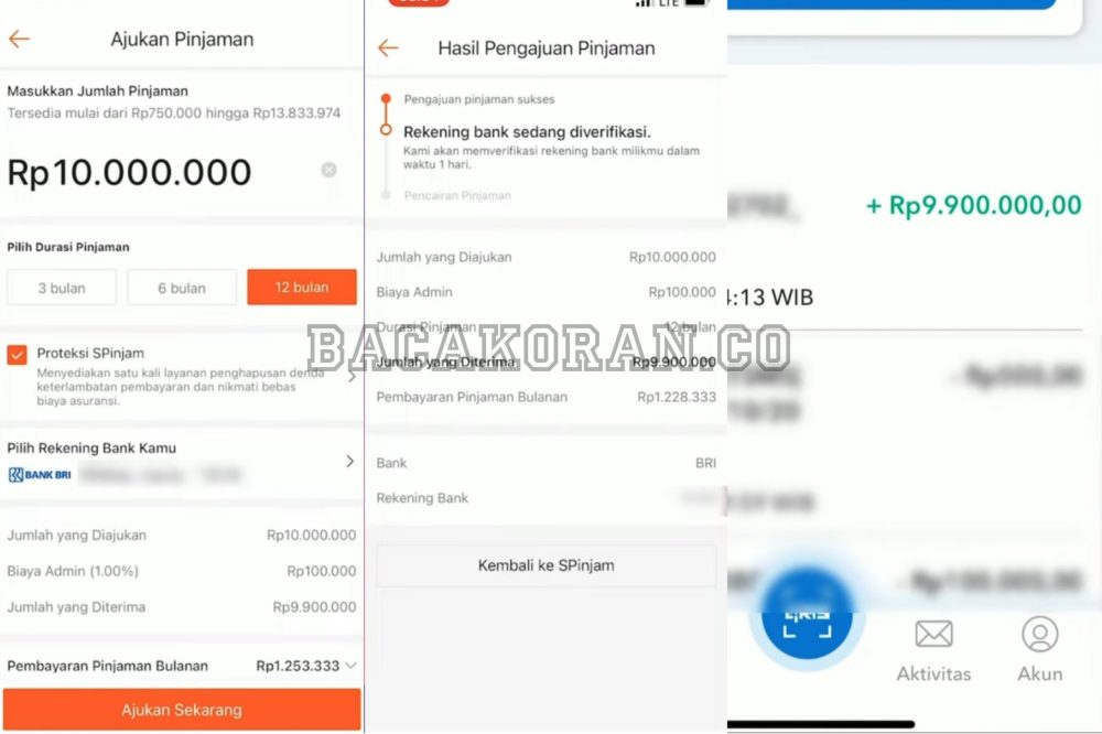 Aman Langsung Cair, Pinjam Uang di SPinjam Limit Hingga Rp 12 Juta