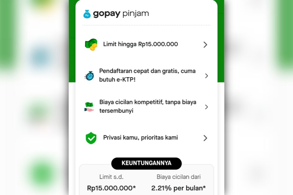 Cara Ajukan GoPay Pinjam Limit Rp 15 Juta, Aman Tanpa Jaminan Tenor Jangka Panjang