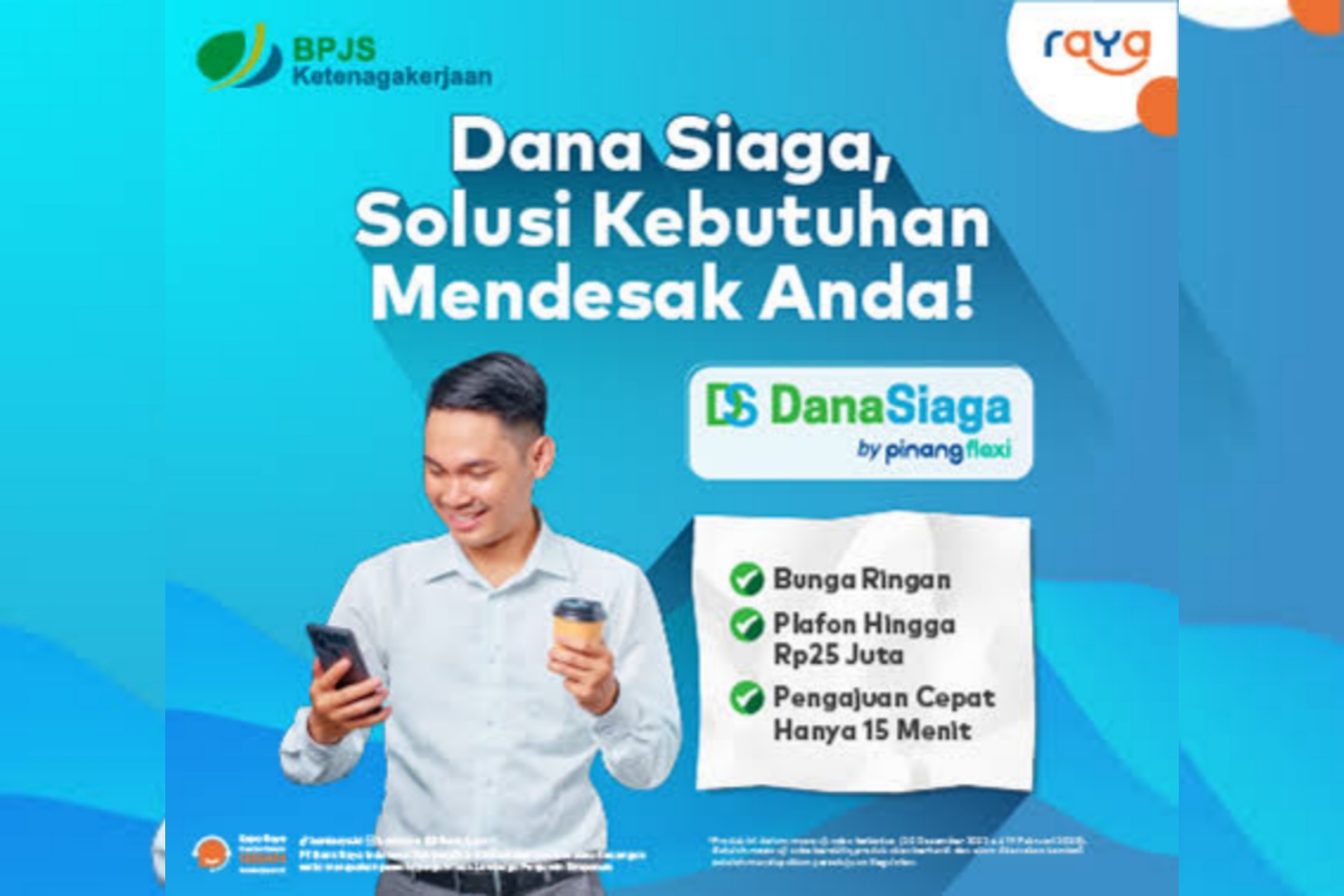 Dana Siaga Pinjaman Online di JMO BPJS Ketenagakerjaan Hingga Rp 25 Juta, ini Syaratnya