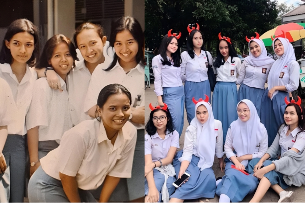 Perbedaan Cewek SMA 90-an Vs Sekarang, Lebih Eksperimental dan berani!