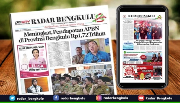 Koran Radar Bengkulu Edisi, Rabu 30 Agustus 2023