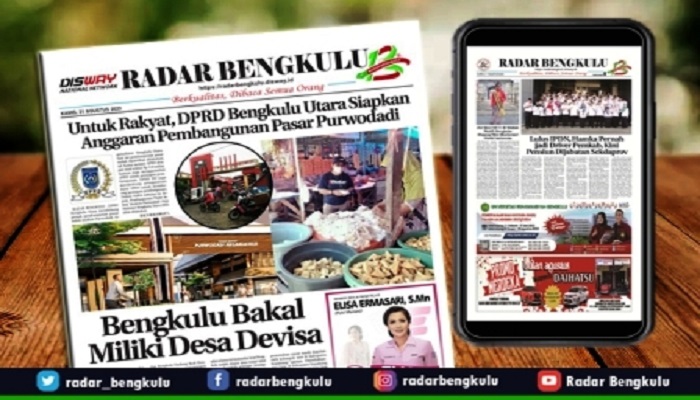 Koran RADAR BENGKULU Edisi, Kamis 31 Agustus 2023