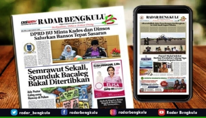 Koran Radar Bengkulu Edisi, Selasa 05 September 2023