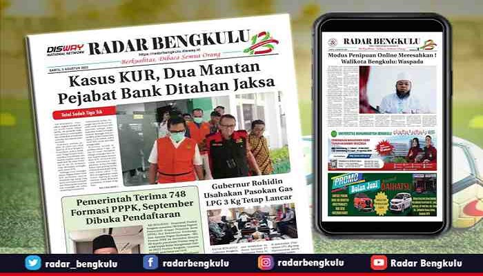 Koran Radar Bengkulu Edisi, Sabtu 05 Agustus 2023