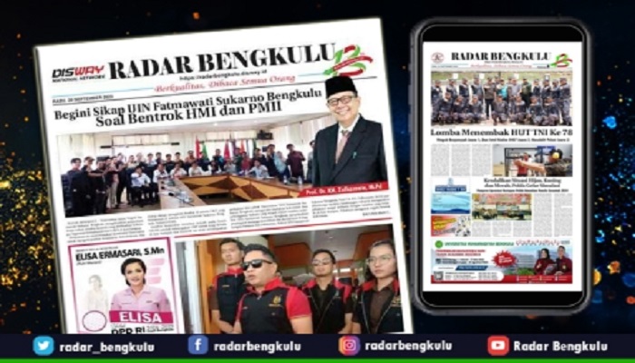 Koran Radar Bengkulu Edisi Rabu 20 September 2023